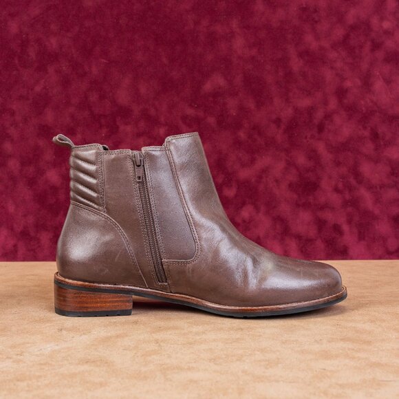 David Tate Women Luxe Wide Fit Arch Support Zip Ankle Chelsea Boots sz 10 - Picture 8 of 8